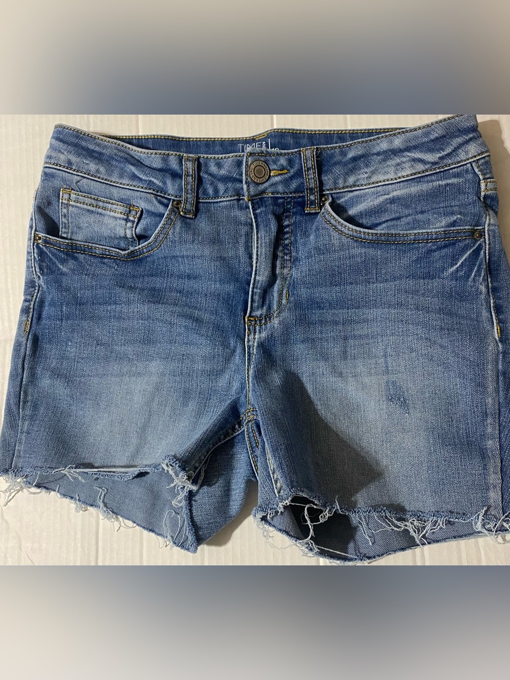 Time and Tru Distressed Denim Cutoff Shorts